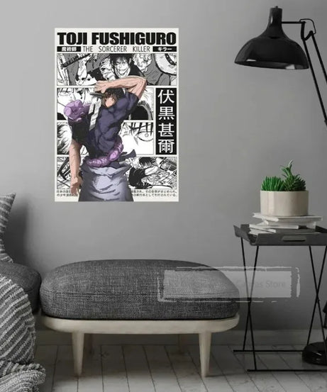 Popular Anime Posters Vagabond Jujutsu Kaisen Artwork Home Decor Minimalist Aesthetic Art Gift for Fan Canvas Painting