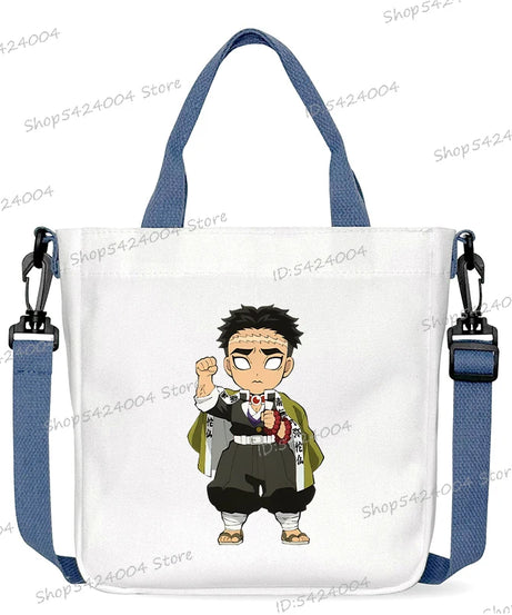 Demon Slayer Crossbody Bag – Rengoku & Tengen Graphic Print Shoulder Bag