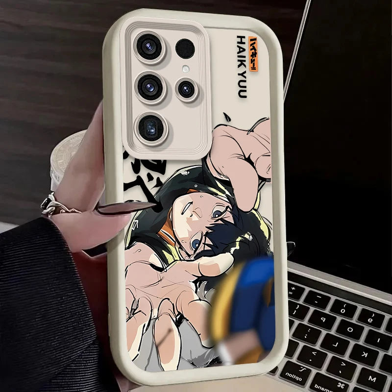 Anime Haikyuu Shoyo Hinata Case For Samsung Galaxy S24 S25 S23 Ultra S22 S21 Plus FE A36 A56 A26 A16 A06 A15 A25 A35 A55 5G Etui