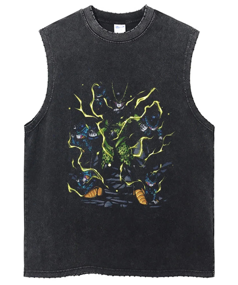 Vintage Dragon Ball Z Oversized Sleeveless Tee – 2024 Harajuku Anime Streetwear