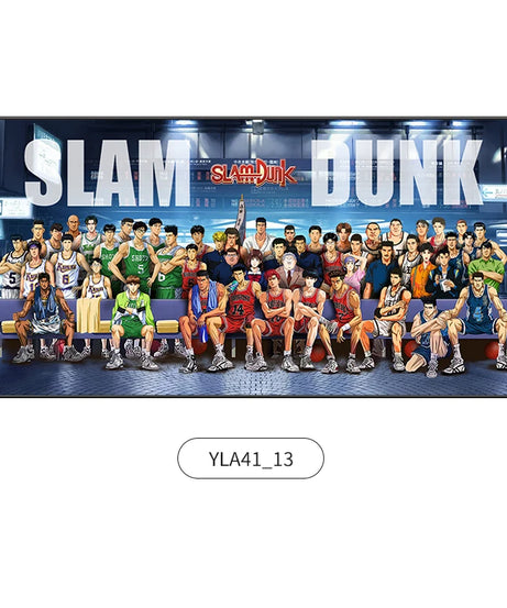 Slam Dunk Wall Art – Sakura Path Anime Mural for Bedroom or Living Room