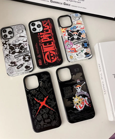 One Pieces Brand Case for iPhone 15 14 13 12 11 16 17 Pro Max plus Luffy Zoro Soft Silica gel Phone Cover