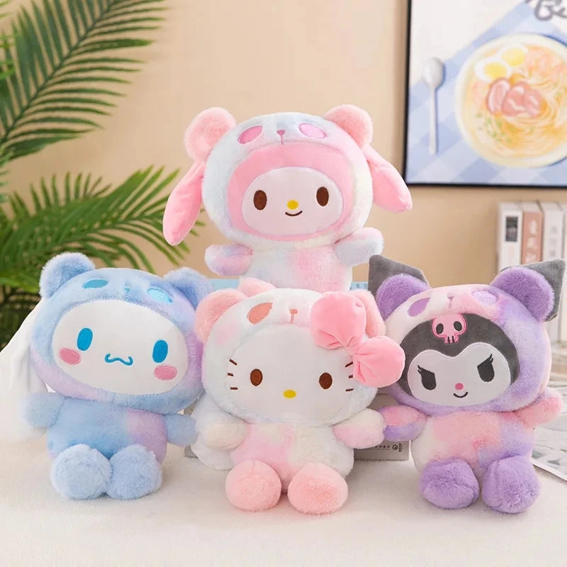 Sanrio 25Cm Anime Kuromid Toys Kawaii Mymelody Cinnamorol Plush Soft Stuffed Animals Doll Plushie Pillow Xmas