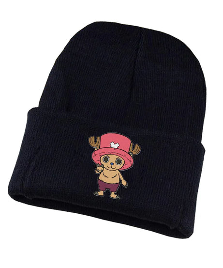 New Anime Cute One Piece Embroidered Beanies Hat Men Women Winter Autunm Warm Knitted Bonnet Cap Wool Skullies Boys Beanies Caps
