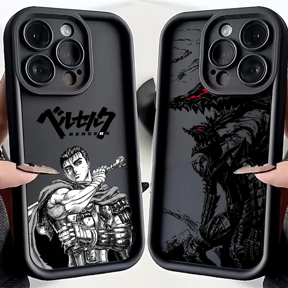 Guts Berserk Anime Phone Case – Soft TPU Cover for Google Pixel 7–9, 7A, 8A, Pro, XL