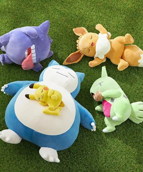 Cute Pokemon Slowpoke Chikorita Cubone Sleep Plush Pillow Ornament Anime Plush Dolls Children Birthday