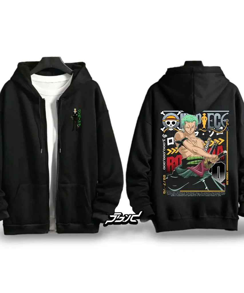 Autumn Winter One Piece Luffy Anime Hooded Jacket Men Women Zip Up Sweatshirt oversized Casual Streetwear Cosplay Graphic Hoodie