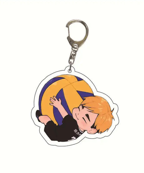 Acrylic Haikyuu Hinata Shoyo Tobio Kageyama Anime Keychain Jewelry Campus Related Products Cultural Friends Gift Bag Charms New