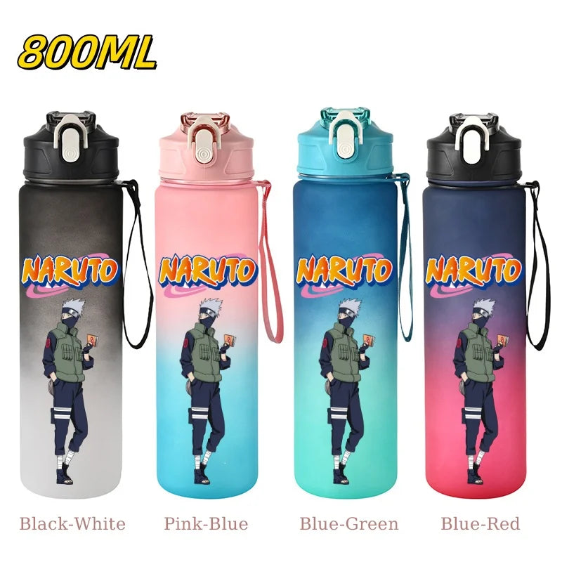 Naruto 800ml Leak-Proof Sport Water Bottle – Straw & Locking Flip Cover 5