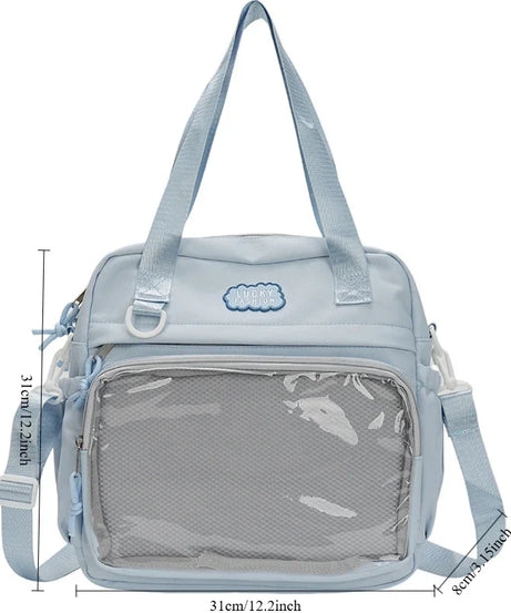 Multifunctional Shoulder Anime Spy × Family Crossbody Bag with Large Capacity for Students To Attend Classes and Tutoring Tote Bag for Girls