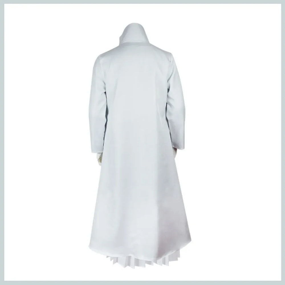 Bleach Aizen Sousuke Gotei 13 Captain Cosplay Costume – White Kendo Uniform & Wig Set 4