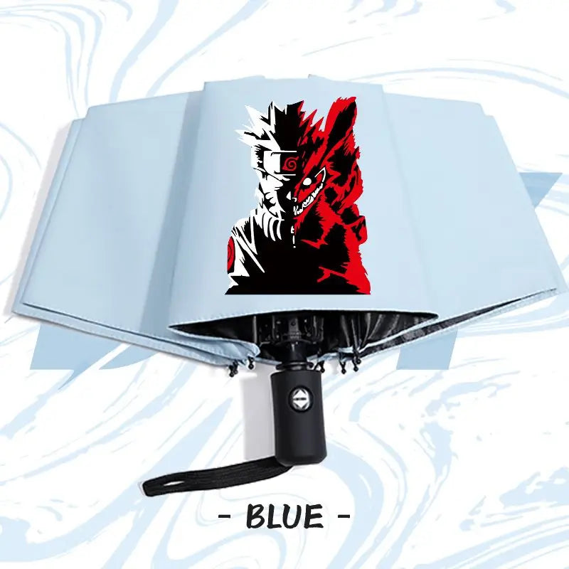 Naruto anime peripheral automatic umbrella Naruto Namikaze Minato Uchiha Itachi Kakashi Haruno Sakura sunshade umbrella gift