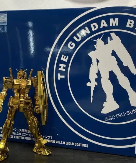 GUNDAM Anime PB MG THE GUNDAM BASE LIMITED PRIZE RX-78-2 VER.3.0 GOLD COATING Figure Toys Model Gifts for Kids