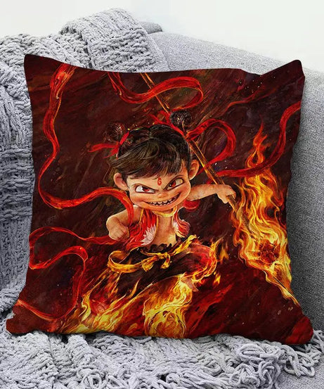 Ne Zha anime peripherals pillows cute personality creative fashion living room sofa bedroom cushions holiday gift