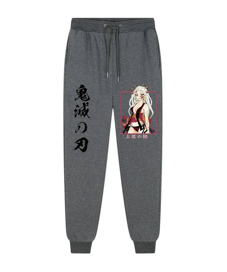 Anime Demon Slayer printed trousers men's comfortable fleece pants jogging men's trousers casual versatile sweatpants S-3XL