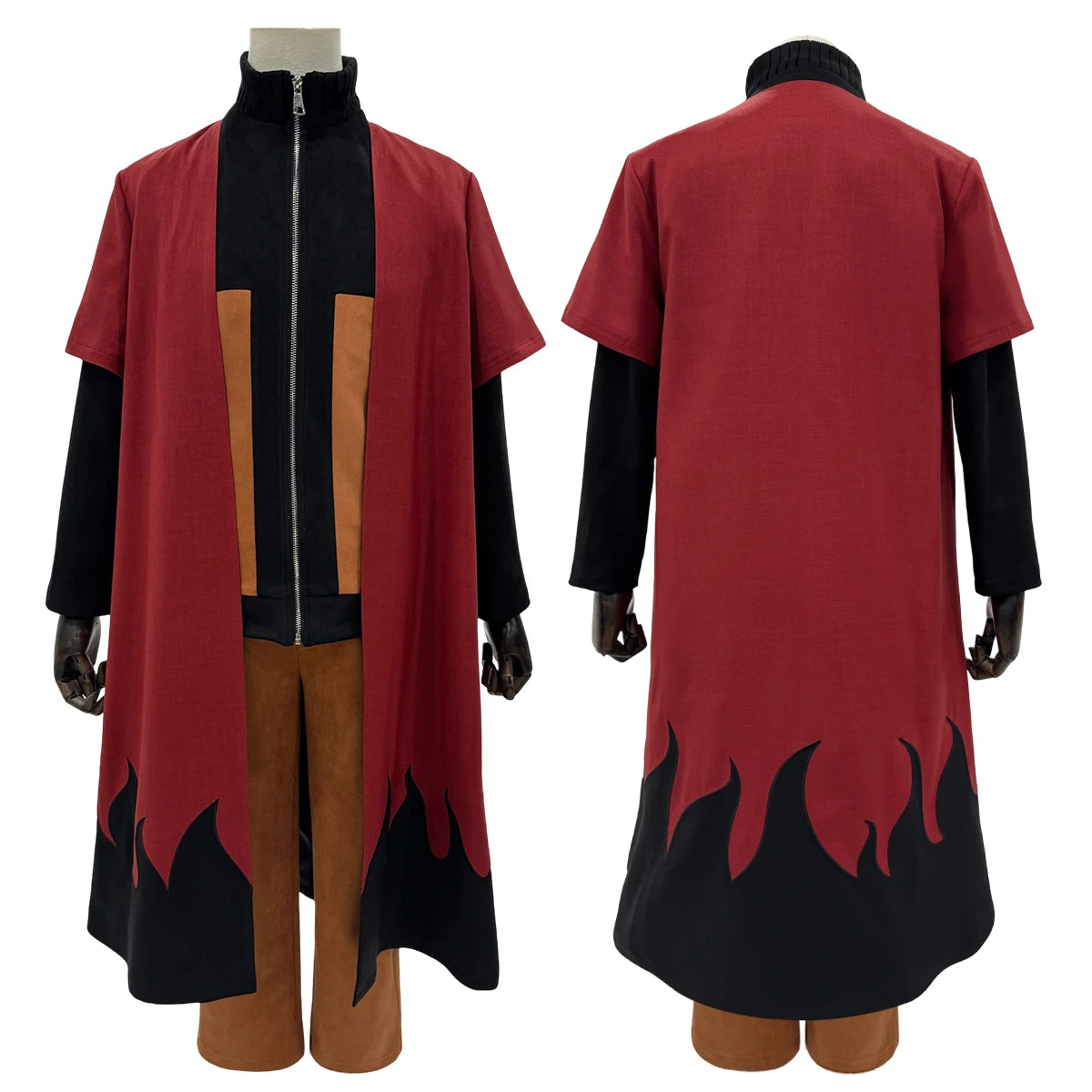 Naruto Uzumaki Cosplay Cloak – Unisex Anime Haori for Halloween & Conventions