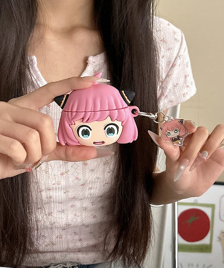 Anya Case for Apple Airpods 4 3 2 1 Gen Protective Cover for AirPods Pro 2nd 1st Generation Pro2 Anime Comics