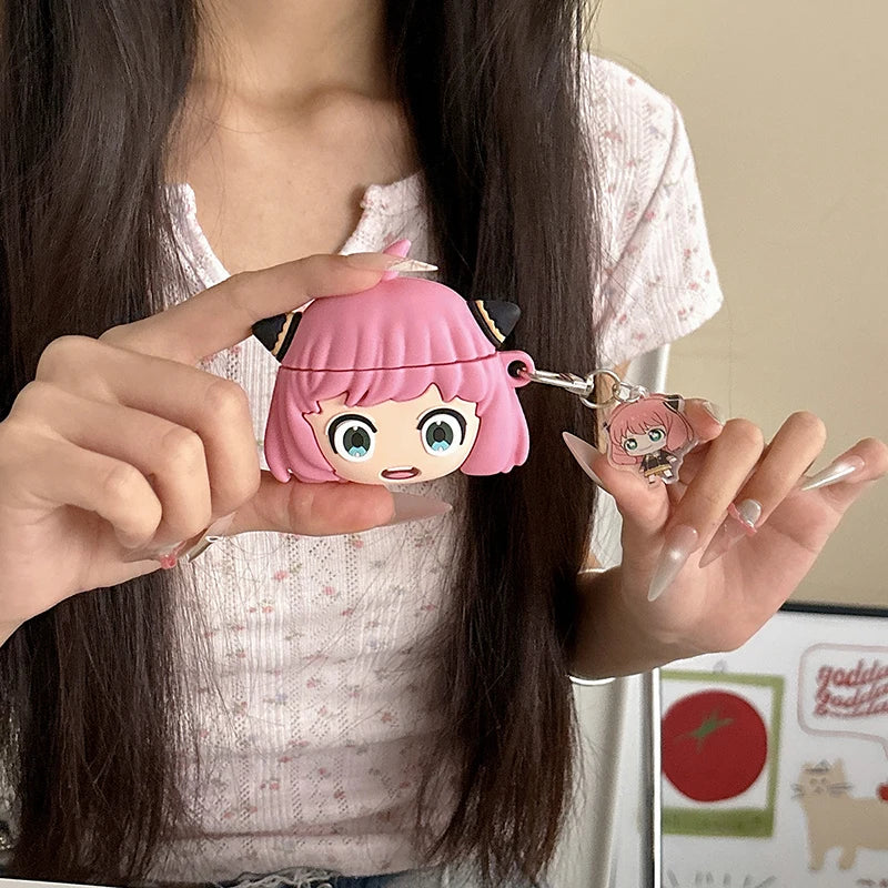 Anya Case for Apple Airpods 4 3 2 1 Gen Protective Cover for AirPods Pro 2nd 1st Generation Pro2 Anime Comics