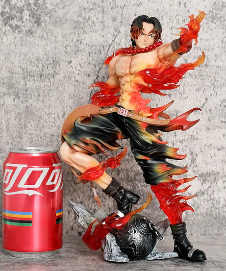 26cm One Piece Ace Anime Figure Portgas·D· Ace Action Figurine Pvc Model Statue Collection Decoration Toys Gift Ornaments