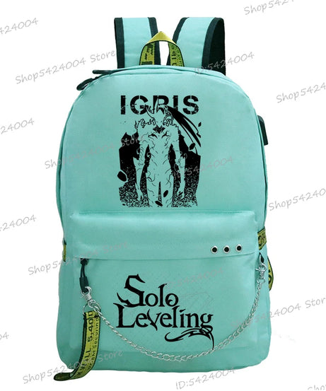 Solo Leveling Backpack – Sung Jinwoo Anime School Bag for Teens & Adults