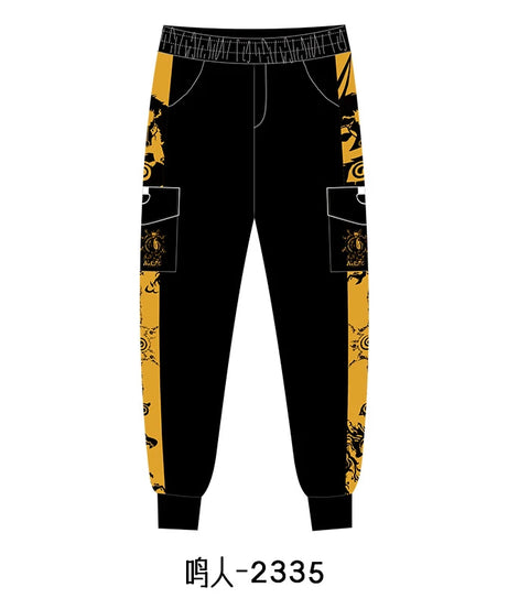 New Anime Peripherals Casual Pants Uzumaki Naruto Uchiha Sasuke Uchiha Itachi Hatake Kakashi Sweatpants Trousers Slacks Overalls