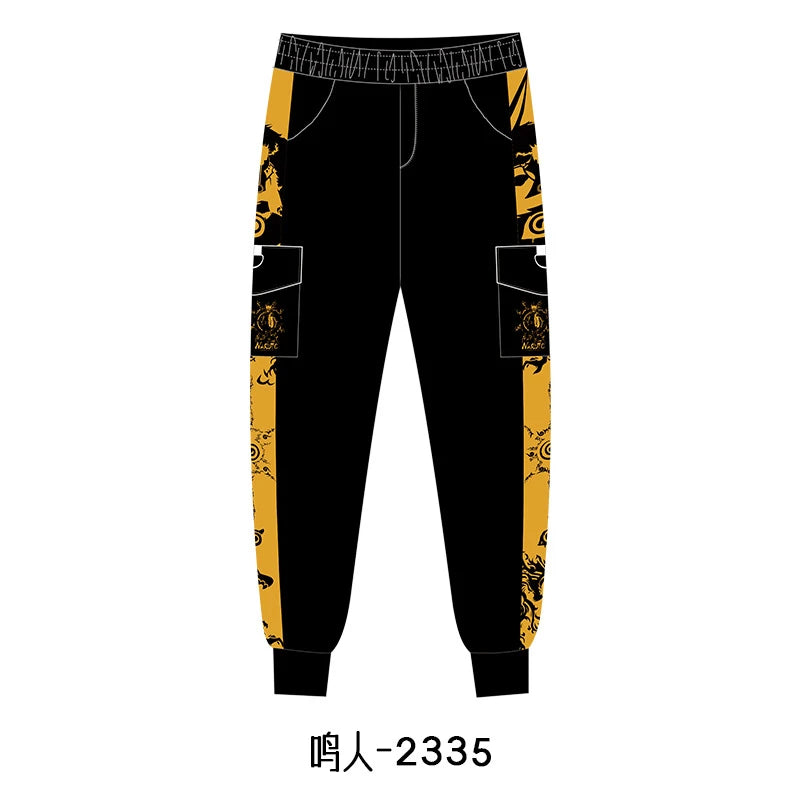 New Anime Peripherals Casual Pants Uzumaki Naruto Uchiha Sasuke Uchiha Itachi Hatake Kakashi Sweatpants Trousers Slacks Overalls