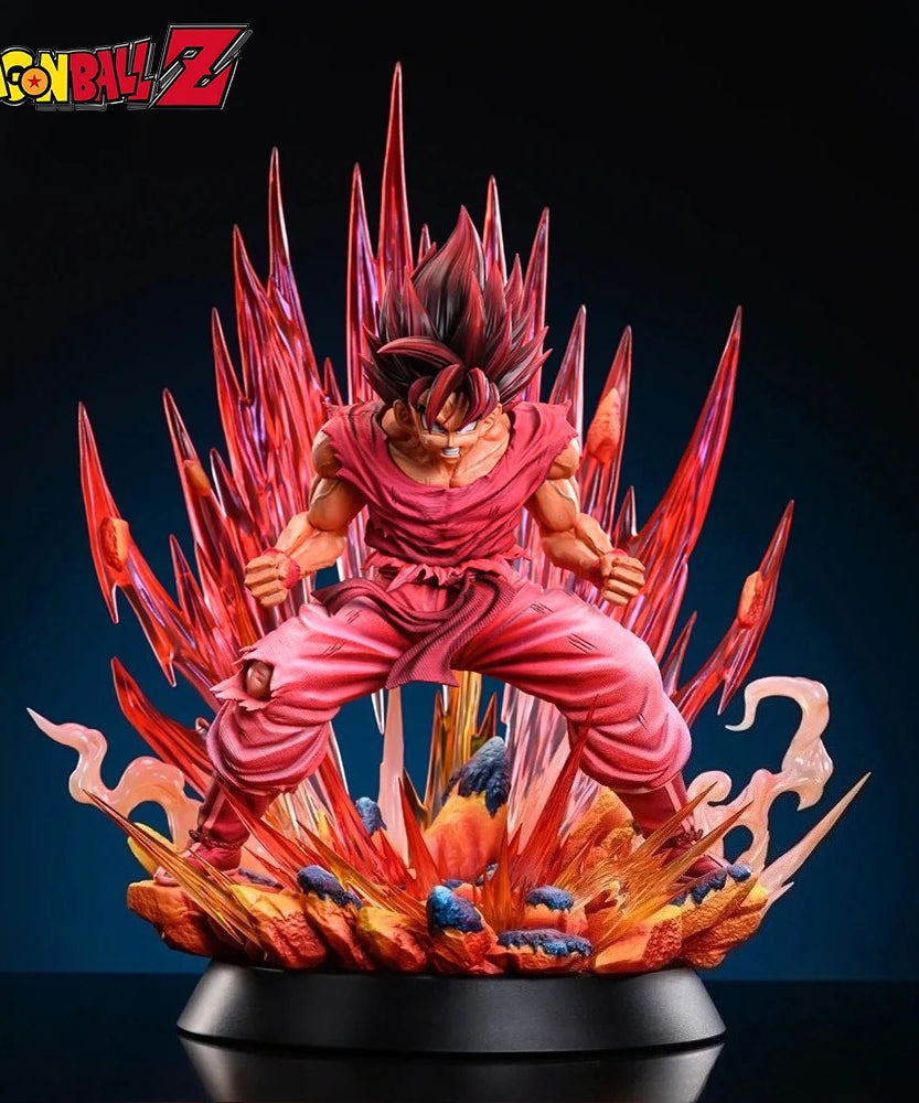 38cm/14.96in Anime Dragon Ball Figure Kaiouken Goku Action Figures Pvc Statue Desktop Ornamen Collection Model Toys Gifts