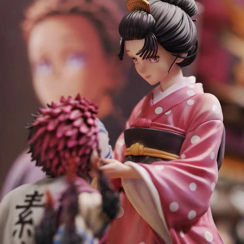 Demon Slayer Akaza & Koyuki PVC Figure — 27cm Diorama Statue 2