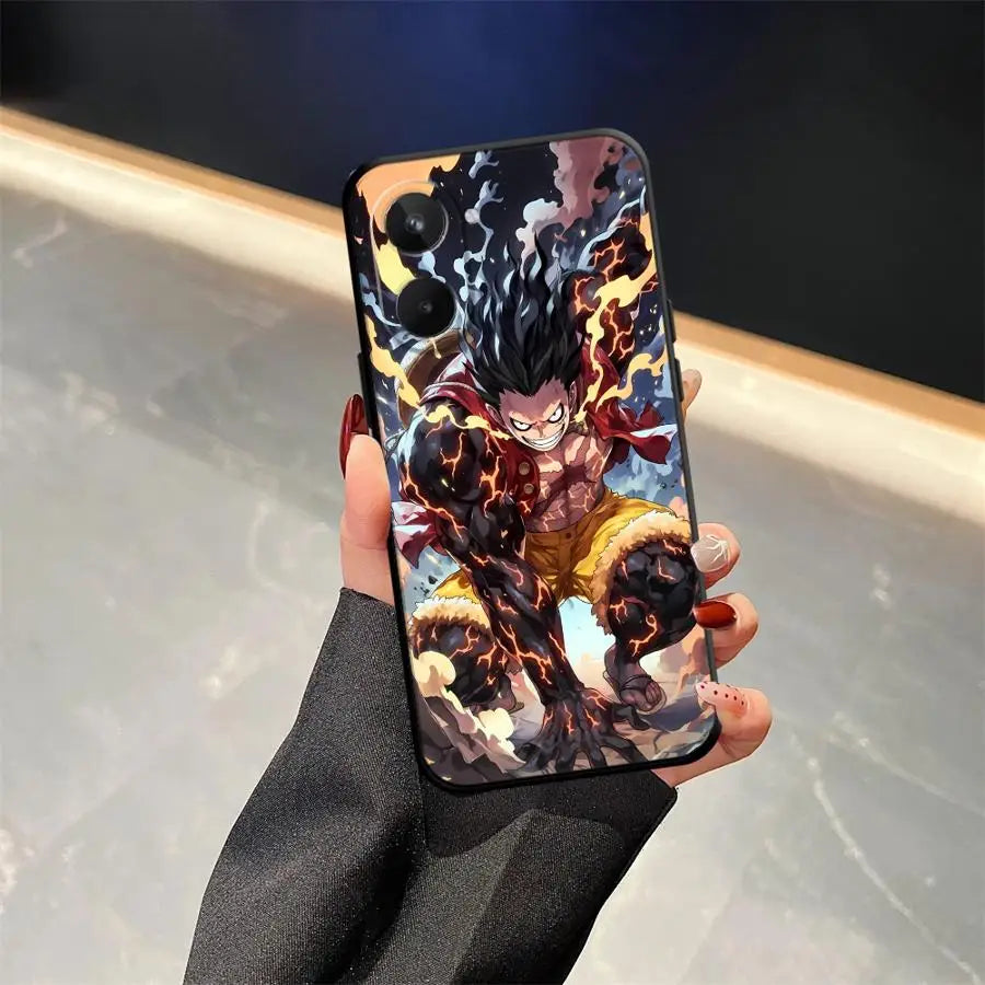 Phone Cover Case for Realme C15 C12 P3 Ultra C21 GT Master Neo2 C25 C33 C35 C53 C55 11 Pro Nazro 50 50i 12 14 Ones Pieces Luffy
