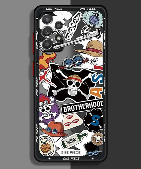 O-neS P-ieceS ZoroS Logo Case for Samsung Galaxy A34 A36 A14 A23 A53 A52S A54 A73 A33 A35 A72 A16 A15 A56 A55 A17 A52 Phone