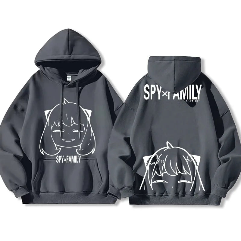 Spy x Family Anya & Bond Graphic Fleece Hoodie Harajuku Streetwear 7