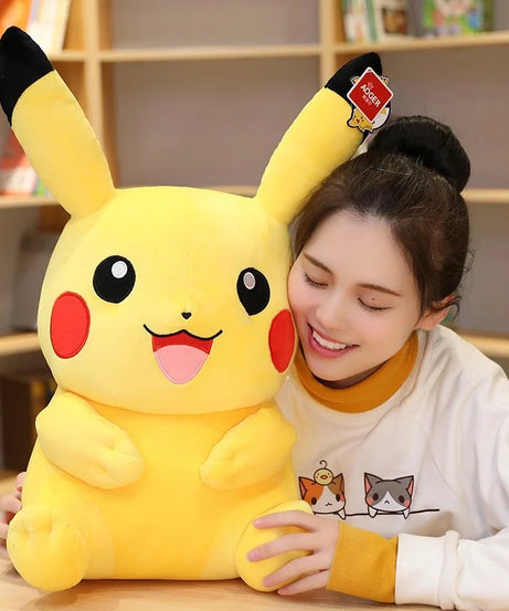 Pokemon Kawaii Pikachu Cute Stuffed Toys  Plush Dolls Anime Throw Pillow Birthday Christmas Gift For Kids Friends Boys