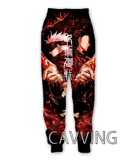 New Fashion 3D Print Anime Jujutsu Kaisen Casual Pant Sport Sweatpants Straight Pants Jogging Pants Trousers for Women/Men