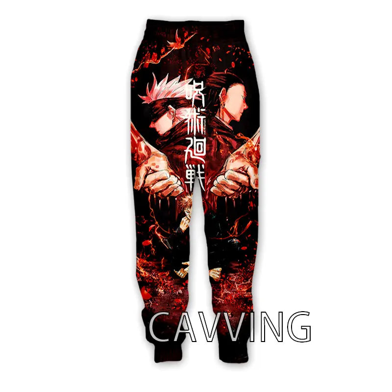 New Fashion 3D Print Anime Jujutsu Kaisen Casual Pant Sport Sweatpants Straight Pants Jogging Pants Trousers for Women/Men