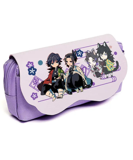 Anime Demon Slayer Student Pencil Case Cute Large Capacity Multifunctional Desktop Storage Bag Practical Gifts