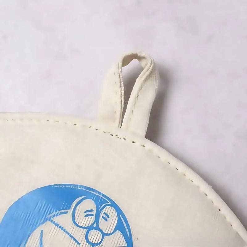 Cute Doraemon Microwave Gloves & Bowl Mat – Heat-Resistant Cartoon Kitchen Set