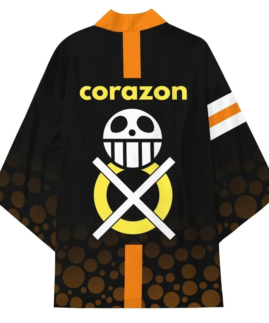 New Anime ONE PIECE Kimono Cape Cosplay Clothing 3D Printing Comics Casual Cardigan Jacket Men and Women Birthday Gifts