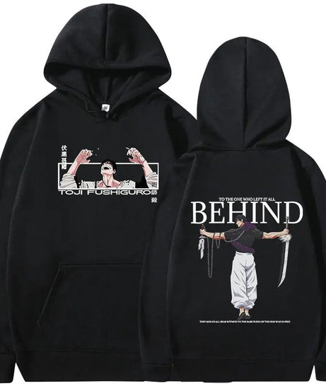Anime Jujutsu Kaisen Fushiguro Toji Hoodies Men's Women Clothing Fashion Hip Hop Oversized Sweatshirts Casual Harajuku Pullovers
