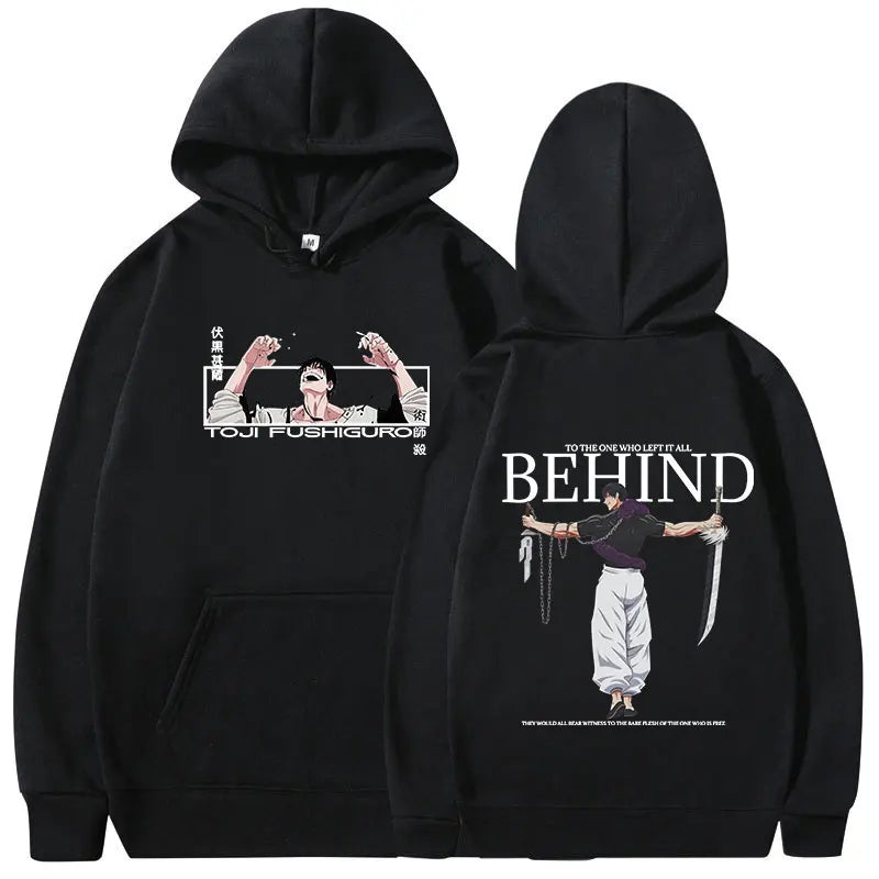Anime Jujutsu Kaisen Fushiguro Toji Hoodies Men's Women Clothing Fashion Hip Hop Oversized Sweatshirts Casual Harajuku Pullovers