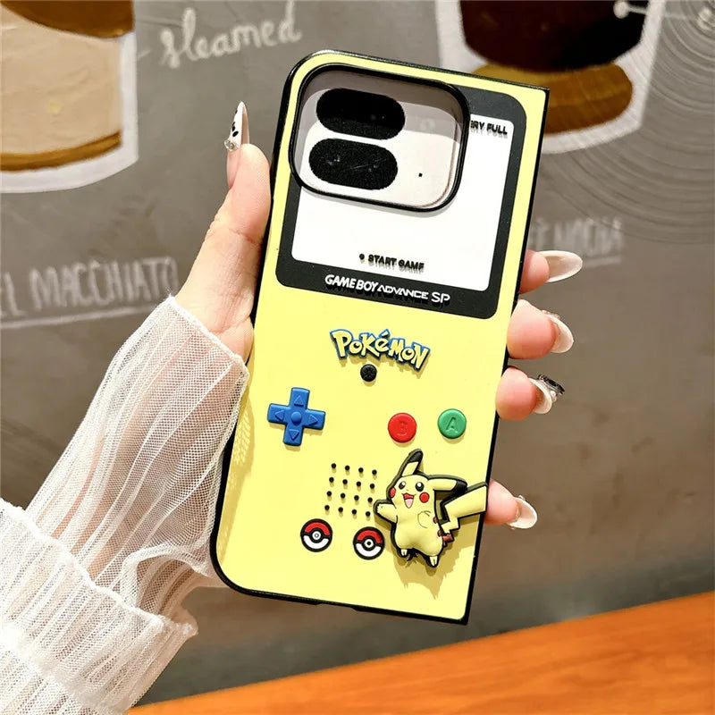 Pokémon Flip Case – Pikachu, Charmander & Squirtle | Google Pixel Fold Series