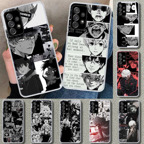 Anime Tokyo Ghouls Phone Case for Samsung Galaxy A15 A25 A35 A55 A14 A24 A34 A54 A04S A13 A23 A33 A53 A03S A52 A12 A22 A3