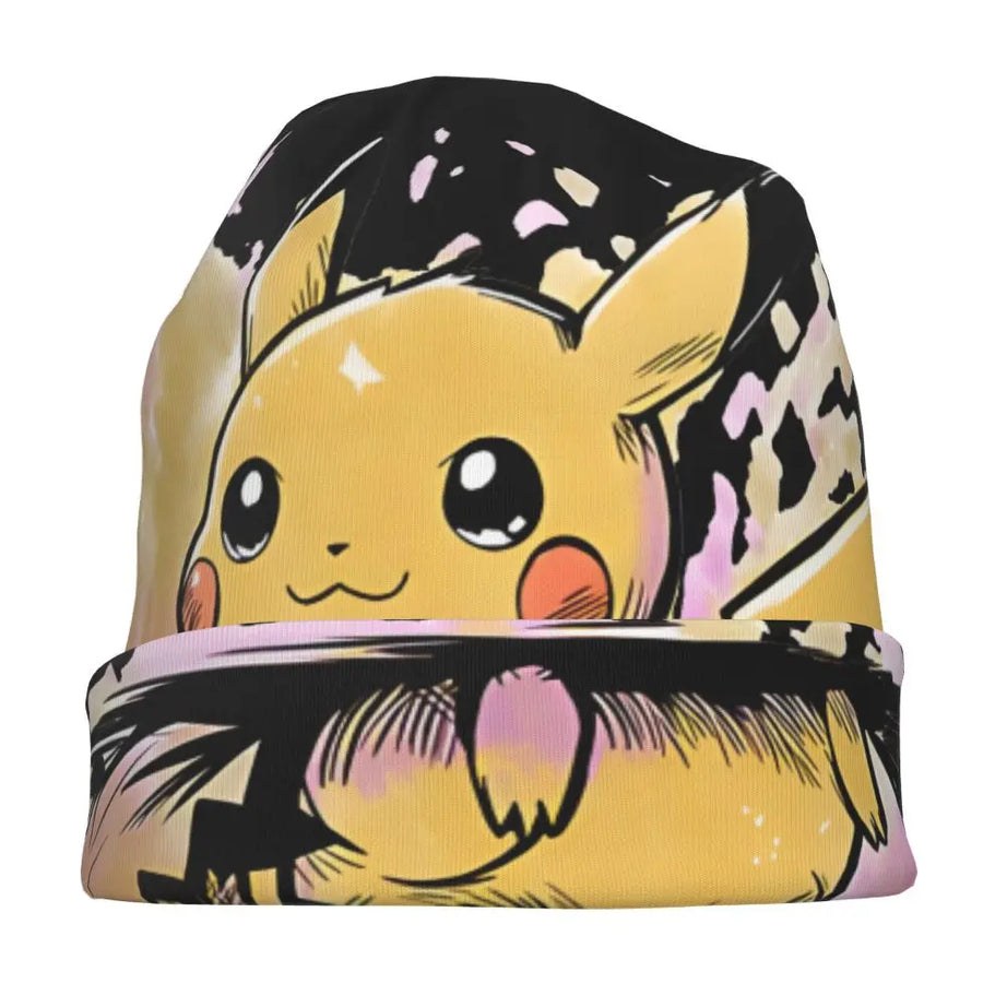 Anime Pokemon Bonnet Homme Fashion Thin Hat Pikachu Skullies Beanies Caps For Men Women Style Fabric Hats