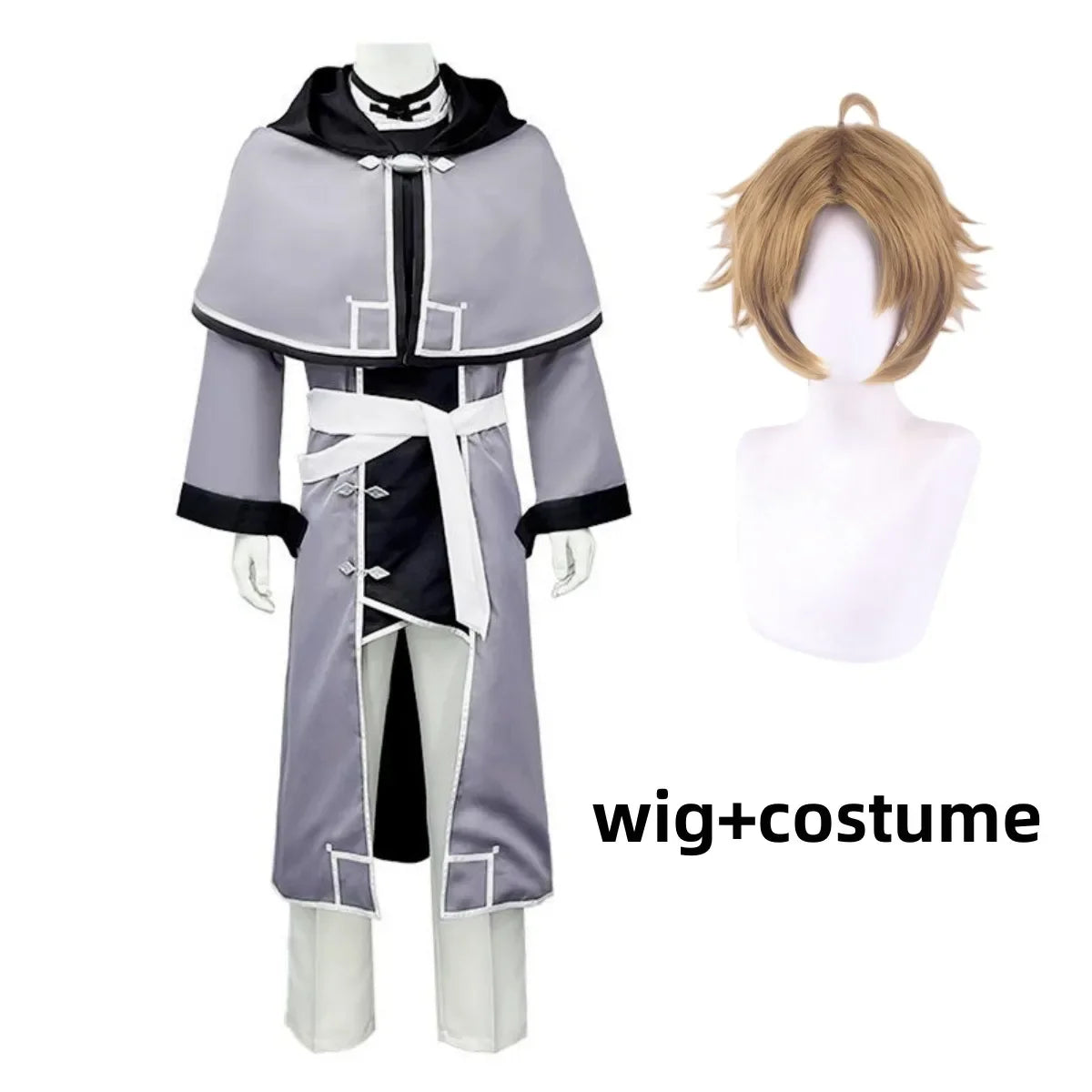 Rudeus Greyrat Dead End Cosplay Set – Mushoku Tensei Costume with Wig & Cloak