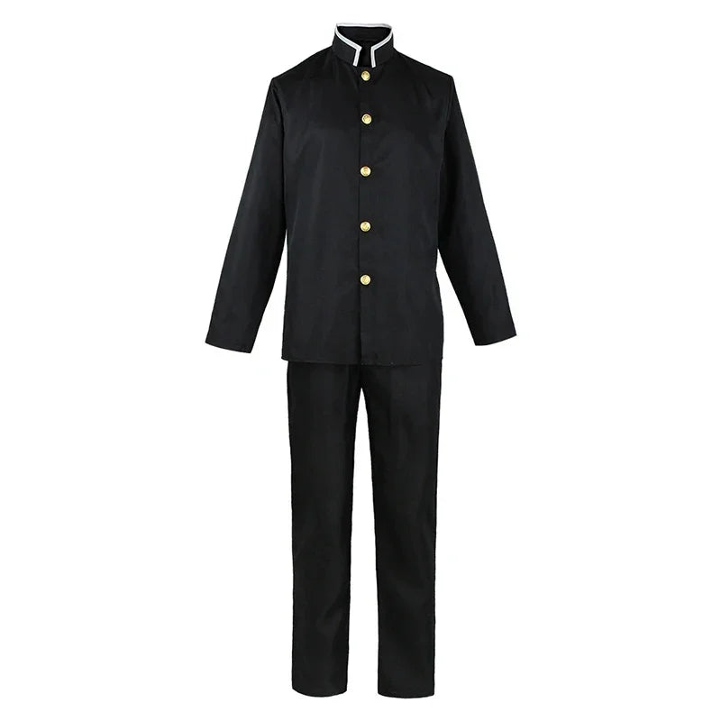 Anime Demon Slayer Genya Shinazugawa Cosplay Costume – Uniform & Wig Set 3