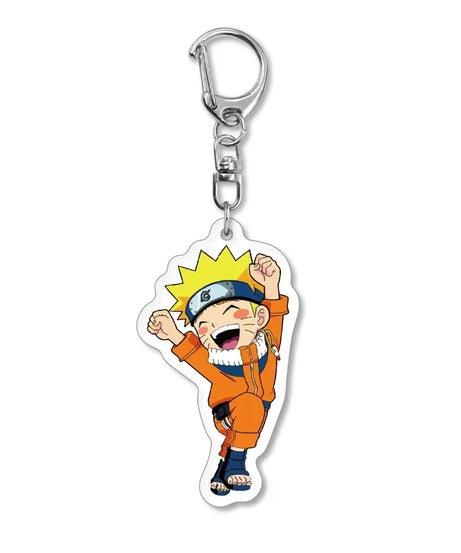 Naruto Keychain Key Accessories Acrylic Key Holder Kakashi Key Chain Ring Jewelry Bag Pendant for Girl Trinket Gift New