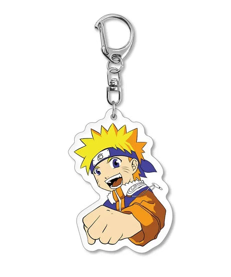 Naruto Keychain Key Accessories Acrylic Key Holder Kakashi Key Chain Ring Jewelry Bag Pendant for Girl Trinket Gift New