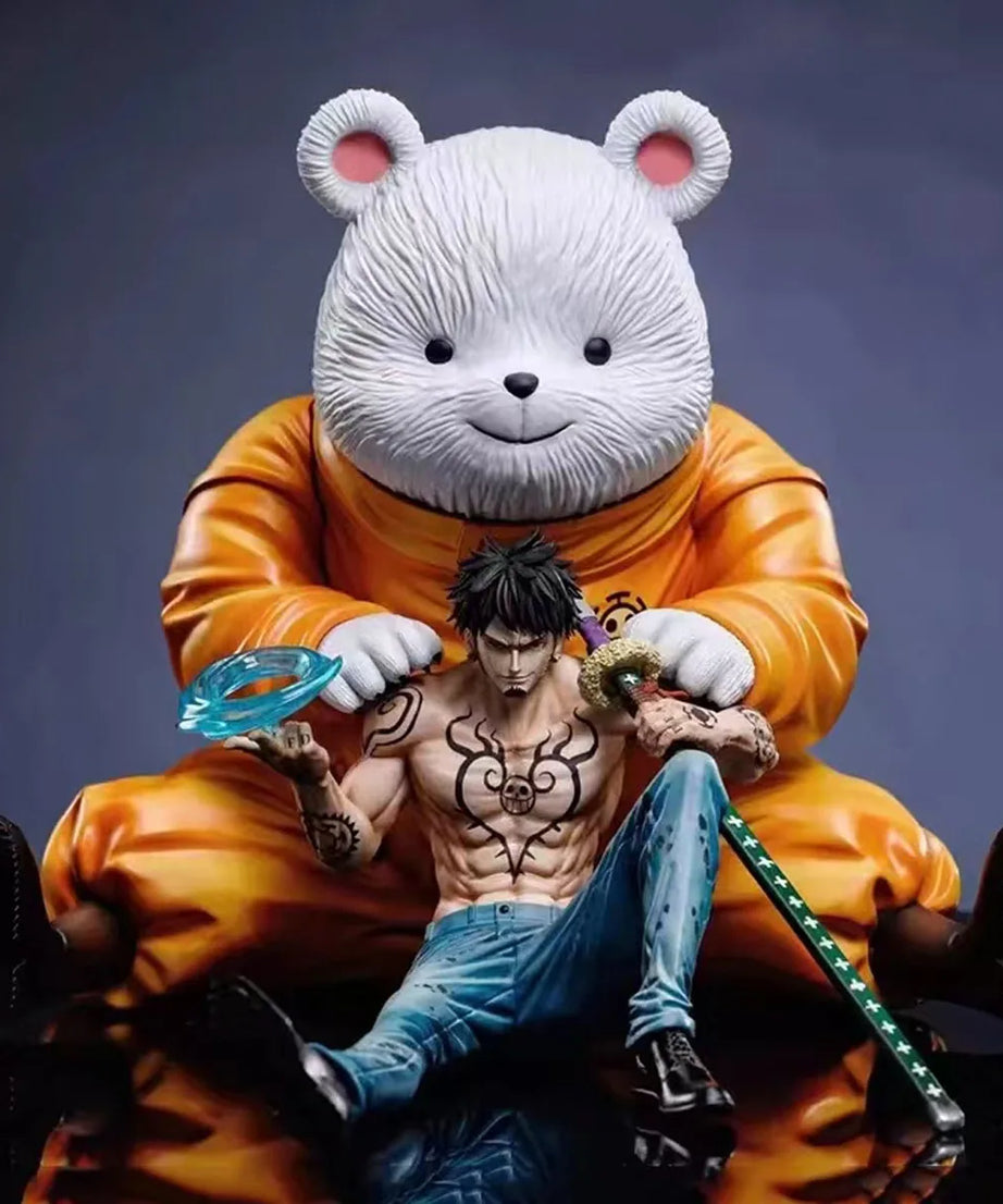 One Piece Anime Figurine Sitting Posture Trafalgar Law Operation Room Action Figures Pvc Model Collection Decoration Toys Gift
