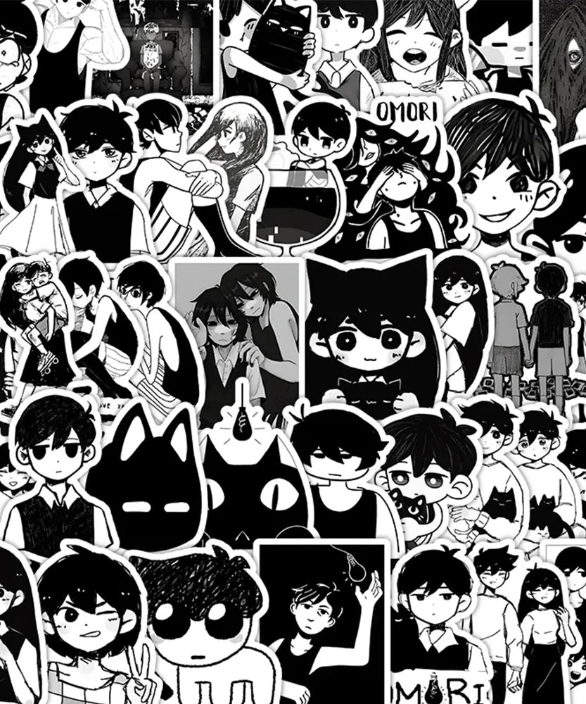 10/30/50pcs Funny Cute Cartoon Game Omori Graffiti Stickers DIY Laptop Luggage Notebook Waterproof Cool Anime Decals Kids Toys