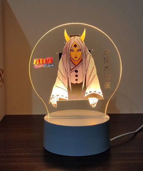 New Animation Naruto anime peripheral light-up stand night light Naruto Sasuke Uchiha Itachi Gaara Kakashi Tsunade holiday gift