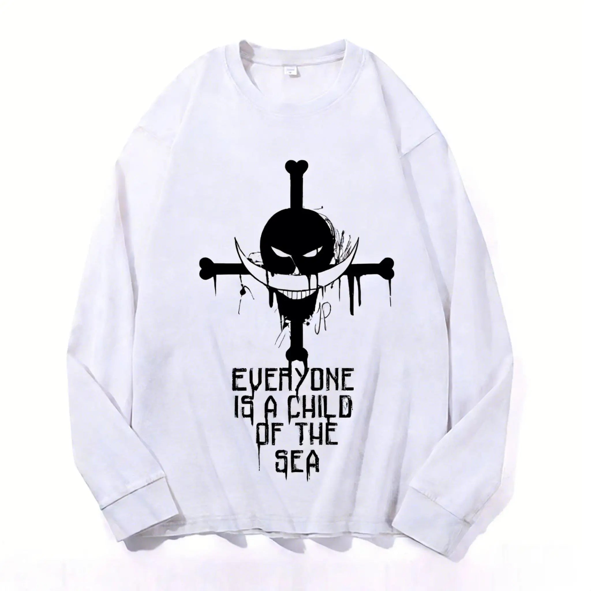 One Piece Skull Anime Pullover Hoodies Men Women Streetwear Sweatshirt Graphic Casual Tops Long Sleeve Y2k Unisex Oversized 2026